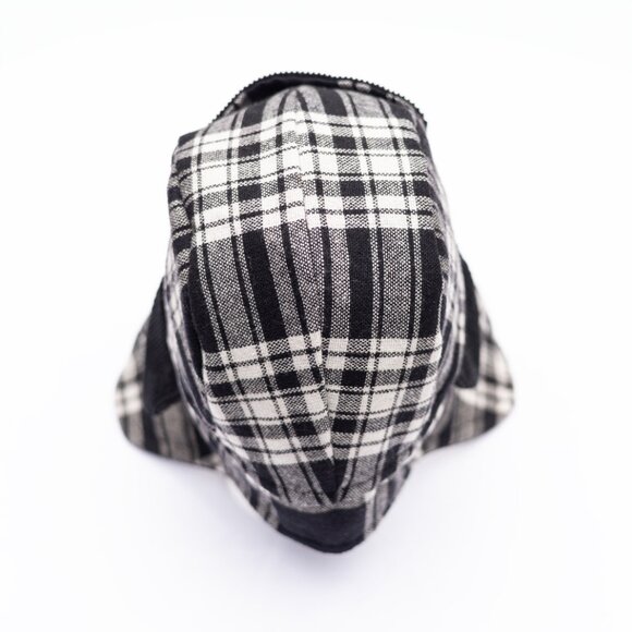 Boys Upcycled Vintage Wool Aviator Hat Trapper Hat Lined with Corduroy - Picture 3 of 6